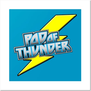 Pod of Thunder Lighting Bolt Logo Posters and Art